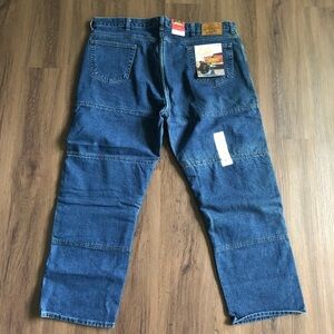 DRAGGIN JEANS Kevlar Lined 28 Motorcycle Pants Fast Company Vintage NWT Denim